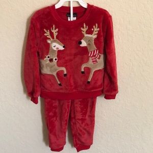 Kidtopia girls reindeer 2 piece set